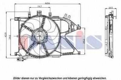 AKS DASIS 158021n -  Вентилятор, охлаждение двигателя